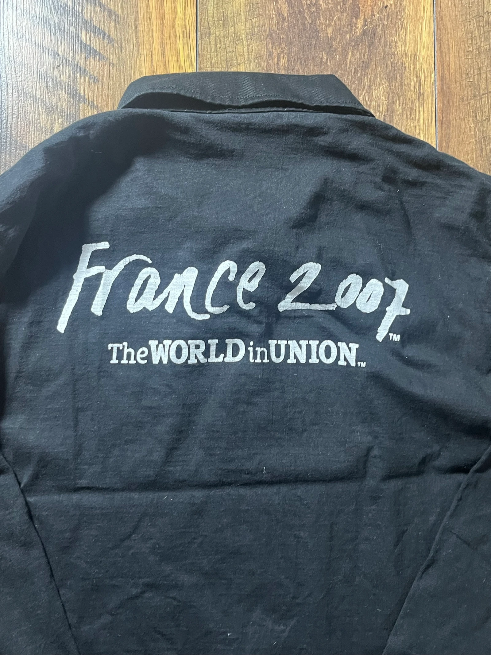 Vintage officieel rugbypolo - Rugby World Cup France 2007 - maat M/L - zeer goede staat – photo 12